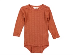 Joha burnt orange body merinould/silke